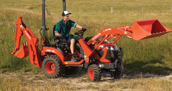 Kubota BX series small compact tractor digging