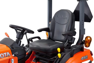 BX series small compact tractor comfort layout